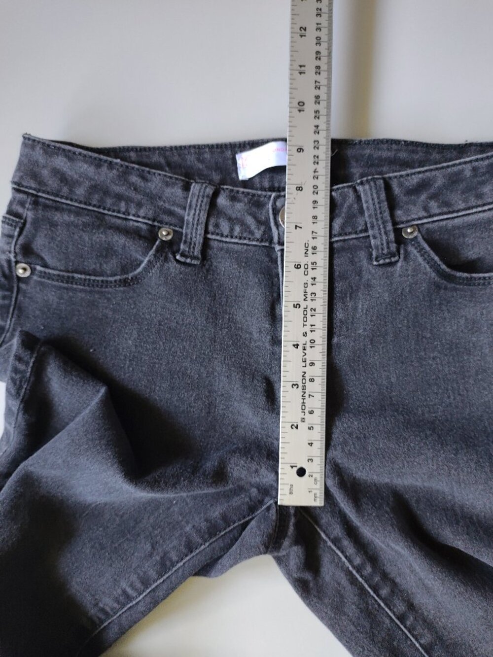 No Boundaries women or girl's black jaggings/pants size 7 low rise - Picture 9 of 11